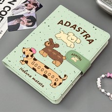 臺灣出貨-收納相冊小衆臘腸狗pu皮質三寸五寸大容量學生追星高顏值小卡必備, RR8712毛毛修狗【相冊】,【無內頁】