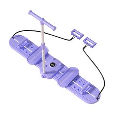 FIIDO多功能滑雪機G02，可摺疊收納，輔助拉繩，高度可調，防滑靜音，居家健身器材, 紫色, G02