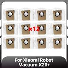 샤오미 X20 + 로봇 진공 메인 사이드 브러시 HEPA 필터 패드 먼지 봉투 교체 예비 부품 액세서리와 호환, 10 SET G