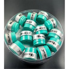 60Pcs 오버그립 슬립 테니스 라켓 그립 패들 액세서리 충격 배드민턴 스쿼시 훈련 스웨트 밴드, W75 Blue 2