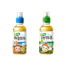 코코몽 유기농하늘보리 200mL 24개 순한 작두콩차 24개 국산차 아기물
