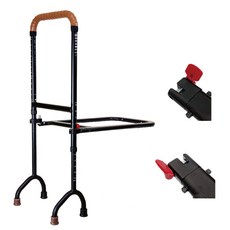 【海夫健康生活館】悅康品家 福雅致 宅福守 移動扶手 床邊扶手(起身加固款), 1個