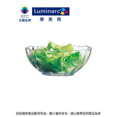 Luminarc 樂美雅 沙拉碗, 1個, 強化透明蓮花碗18cm, 透明