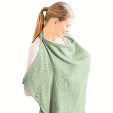 透氣棉紗哺乳巾 防走光 可調節