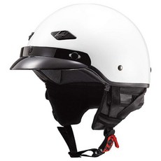 LS2 Helmets Bagger 오토바이 하프 헬멧무리카 - 2XL 184790, X-Small, 유광 화이트