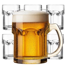 루비코코 예쁜 하이볼 유리 컵 소맥 맥주 잔 500ml, 6개