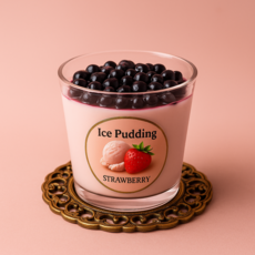 아메리칸아이스푸딩 마시멜로우 수제 아이스크림 디저트 SNS핫템 딸기, 1개, 100g