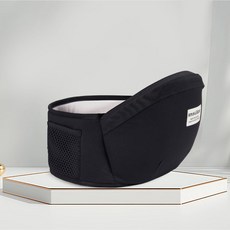 아기 프론트 허리시트 인체공학형 0-3세, 블랙 스타일 허리 스툴