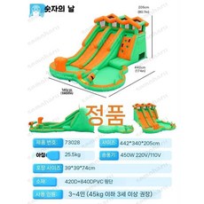 가정용 워터 에어바운스 슬라이드 미끄럼틀 야외 수영장, 4. 73028(슬라이드 분수)