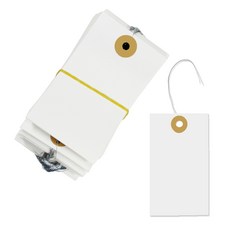 명진문구산업 No40/흰색 방수 철사꼬리표 물표 화물표 1속100매