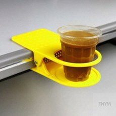 책상 컵홀더 집게형 거치대 책상컵홀더
