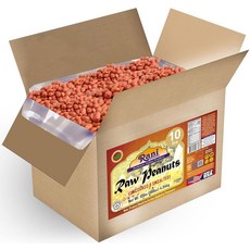 Rani Peanuts 생 전체 피부 (익히지 않음 무염) 200g(7온스) ~ 천연 | 비건 | 글루텐 친화적 | 미국의 신선한 제품 ~ 스페인 등급 그라운드 넛 / 레드, 벌크 박스, 10 Pound (Pack of 1), 1