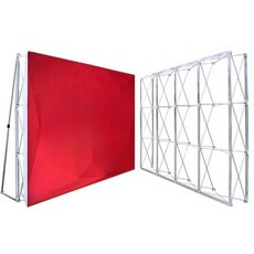 접이식 무대배경 전시대 프레임 광고 배경 보드 디스플레이 스틸 크로마키 1. 3x4그리드-230X305CM