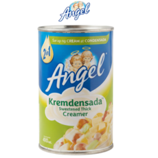 [PERA PLUS] ANGELS KREMDENSADA condensed milk 410ml 필리핀 엔젤 크림덴사다 연유 2in one, 1개