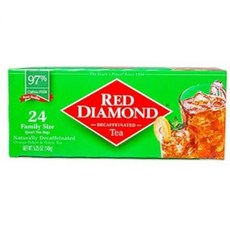 디카페인 아이스 티백 쿼트 사이즈 24개 Red 레드 DIAMOND 다이아몬드, 디카페인 아이스 티백, 쿼트 사이즈, 24개 Red 레