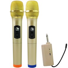【OSAKI】專業級高端無線麥克風 VHF-01X2/U(一對二), 金色, VHF-01X2/U