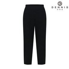 데니스골프 여성 인견혼방 8부 스티치 슬릿 밴딩팬츠_블랙_RAQSLPT352 1099015