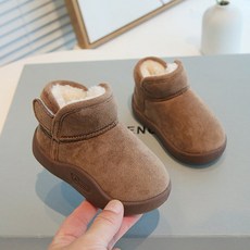 멜로우두두 KC 어린이 아동 방한 벨크로 털 부츠 겨울 신발