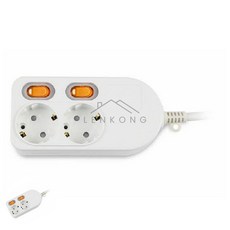 이렌콩 멀티탭 2구5M 개별 멀티탭2구 절전형멀티탭 일반멀티탭
