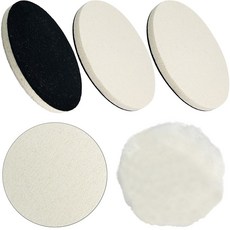 5개 울 폴리싱 디스크 125mm 울 펠트 폴리싱 패드 버핑 휠 5 인치 플록 킹 폴리싱 패드 휠 폴리싱 콘 유리 플라스틱 금속 앵글 그라인더 용 펠트 광택 폴리싱 디스크