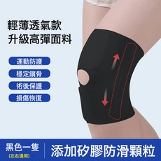 運動護膝夏季超薄女款膝蓋半月板護具髕骨跑步排球騎行男, 1個, M【适合体重105-135斤腿围37-43CM】
