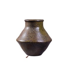 新中式復古陶瓷花瓶 客廳水培插花器, 千青25x25x13cm, 千青
