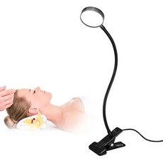 흰색 일광 휴대용 솔리드 코어 원형 책 독서 등, 3. Silver-01