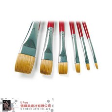 台灣Youngly永利 純貂毛油畫筆KOLINSKY系列 紅桿Y103 單支販售 專業油畫創作, 1個, 8