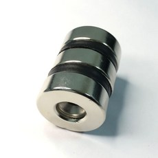 [제이스마그네트] D30x10T(D12.5xd6.5) 네오디움 원형사라자석, 2개
