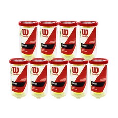 윌슨 챔피언쉽 테니스공 9캔(18개입) 시합구 캔볼, 옐로우, 9개