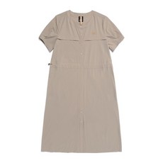 내셔널지오그래픽 N262WOP320 여성 에어서커 H라인 반팔 원피스 OAK BEIGE N262WOP320511