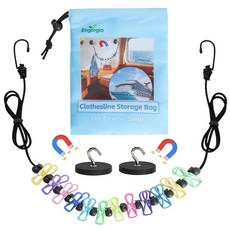 Magnetic Clothesline for Cruise Ship Cabin Approved - Portable Travel Clothes Line Strong Rubber C, Magnetic Clothesline for Cruis