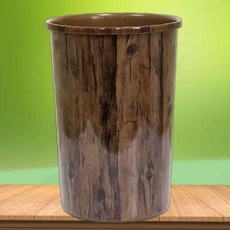 뚜껑 없는 오픈형 원목 휴지통 카페휴지통