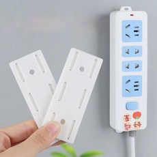 SPEEDBOX 다용도 멀티탭 고정 홀더 리모컨 정리 접착식 브라켓 6매입, 화이트, 6개