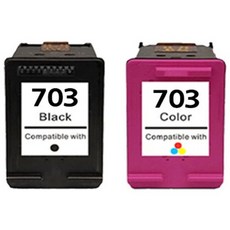HP 703 호환잉크 카트리지 검정+컬러 세트 K209A K209 F735 K209G K109, 1개