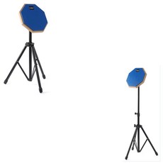 드럼 입문 초보 연습용 드럼패드 드럼스틱 블루 세트 5A