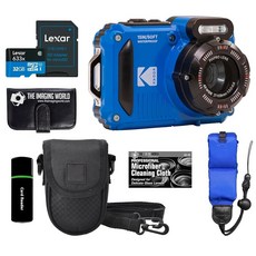 KODAK PIXPRO WPZ2 견고한 방수 충격 방지 방진 WiFi 디지털 카메라 16MP 4X 광학 줌 1080P 풀 HD 비디오 블로깅 카메라 2.7인치 LCD (블루)