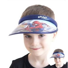 스파이더맨 키즈썬캡 블루 아동여름모자