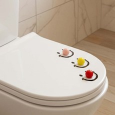 별봄팩토리 변기시트 손잡이 변기손잡이, 레드