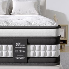 KURUA 매트리스 무음 독립스프링 침대 매트리스간편 설치, 중간, 25cm