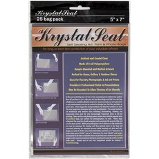 크리에이티브 마크 크리스탈 씰 아카이브 아트 및 포토백 25팩 5x7, 5 x 7", Pack of 25