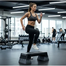 22GTP 스포츠 스텝박스 3단 계단운동기구 스테퍼 스텝퍼 홈트 헬스, 블랙+그레이