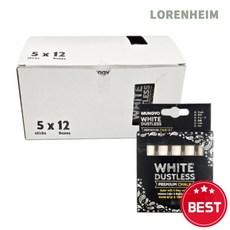 문교 소프트분필 PDC-5W 백색 5본입-타(12개입)