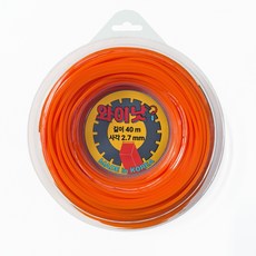 와이낫2.7 / 사각 2.7mm 40m/ 국산 예초기 줄날 나일론줄, 1개