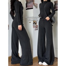 胖MM大尺碼休閒運動套裝 2026秋季新款韓系條紋立領衛衣