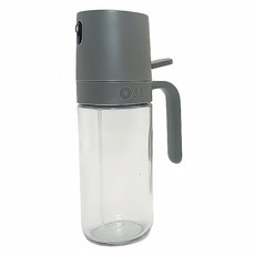按壓式噴油瓶 透明油壺 手柄設計 多功能調味瓶 食品級材質, 1個, 251ml