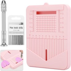 EEEKit 12 PCS 폴리머 클레이 귀걸이 드릴 가이드 귀걸이용 핸드 비트 세트가 포함된 주얼리 제작 도구, EEEKit 12개 폴리머 클레이 귀걸이 드릴 가이드