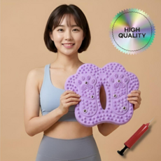 발렌타 가정용 무소음 발바닥 지압매트 지압 스텝퍼, 라일락 퍼플