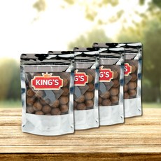 킹스 껍질 까먹는 통 마카다미아 햇수확 견과류, 4개, 250g