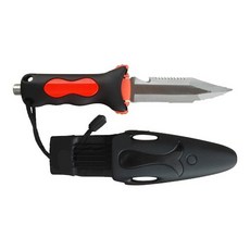 AROPEC 不鏽鋼尖頭潛水刀 K1-Y16A 不鏽鋼短刀 救生刀 潛水用刀 求生刀 尖頭刀, 藍,1-3天寄出(不含六日)